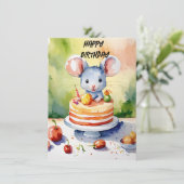 小さなねずみの誕生日カード (スタンド正面)