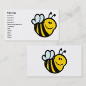 小さなのまわりに間抜けの微笑みを浮かべた漫画 名刺 (正面/裏面)