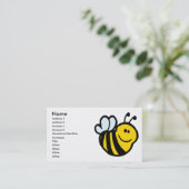 小さなのまわりに間抜けの微笑みを浮かべた漫画 名刺 (スタンド正面)