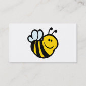 小さなのまわりに間抜けの微笑みを浮かべた漫画 名刺 (裏面)