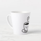 小さなひと口、大きな笑顔 カフェラテマグ (左アングル)