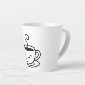 小さなひと口、大きな笑顔 カフェラテマグ (右アングル)