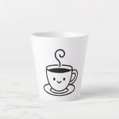 小さなひと口、大きな笑顔 カフェラテマグ (正面)