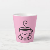小さなひと口、大きな笑顔 カフェラテマグ (正面)