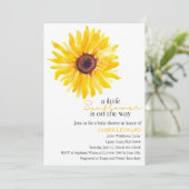 小さなひまわりがやってくる!ベビーシャワーの招待状 招待状 (スタンド正面)