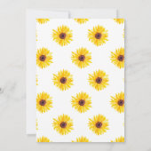 小さなひまわりがやってくる!ベビーシャワーの招待状 招待状 (裏面)