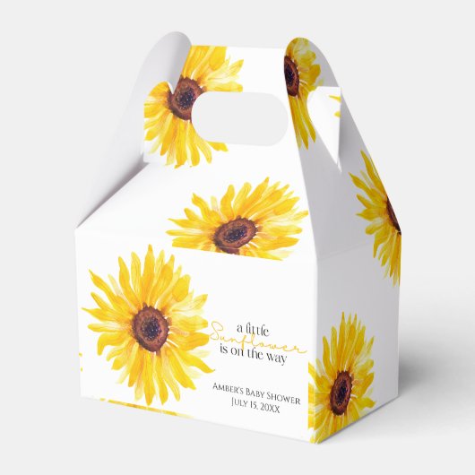 小さなひまわりがシャワーを浴びるボックス フェイバーボックス (裏面サイド)