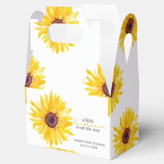 小さなひまわりがシャワーを浴びるボックス フェイバーボックス (オープン)