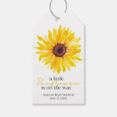 小さなひまわりが途中シャワーギフトラベル ギフトタグ (正面)