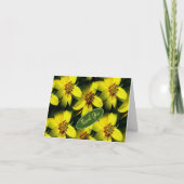 小さなひまわりの感謝を伝えるカード サンキューカード (正面)