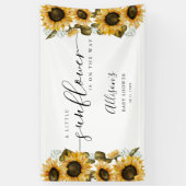 小さなひまわり赤ちゃんシャワーバナー 横断幕 (縦)