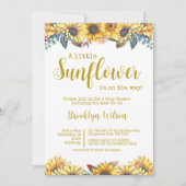 小さなひまわり赤ちゃんシャワー招待状 招待状 (正面)