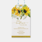 小さなひまわり赤ちゃんシャワー ギフトタグ (正面)