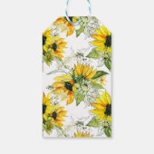 小さなひまわり赤ちゃんシャワー ギフトタグ (裏面)