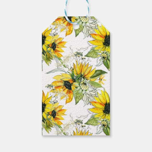 小さなひまわり赤ちゃんシャワー ギフトタグ (裏面)