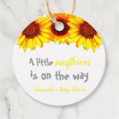 小さなひまわり赤ちゃんシャワー フェイバータグ (正面)