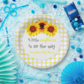 小さなひまわり赤ちゃんシャワー ペーパープレート (パーティー)