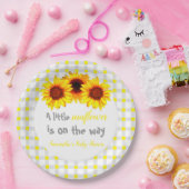 小さなひまわり赤ちゃんシャワー ペーパープレート (パーティー)