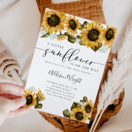 小さなひまわり赤ちゃんシャワー 招待状