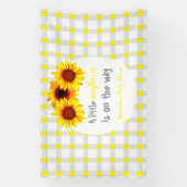 小さなひまわり赤ちゃんシャワー 横断幕 (縦)