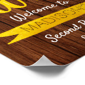 小さなひまわり2nd誕生日ウェルカムサイン ポスター (角)