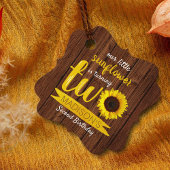 小さなひまわり2nd誕生日メッセージカード フェイバータグ