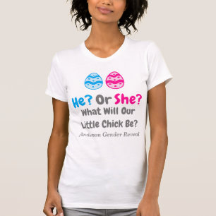 小さなひよこの性別が明らかに Tシャツ