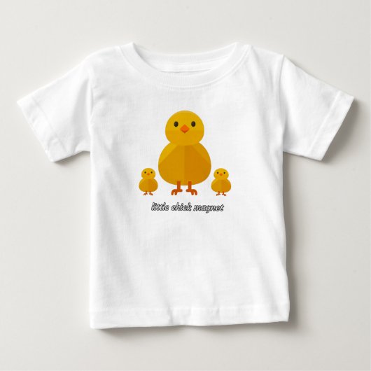 小さなひよこ磁石 ベビーTシャツ (正面)