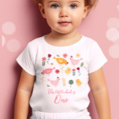 小さなひよこ シャツ イースター 女の子 農場 1歳 誕生日