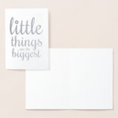 小さなものが一番大きい | カー空白のド 箔カード (ディスプレー)