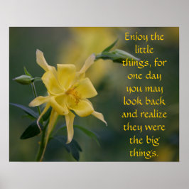 小さなものすべて黄色い花 ポスター