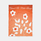 小さなものを大切にする フリースブランケット (正面)