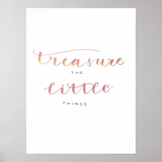 小さなものを大切にする ポスター (正面)