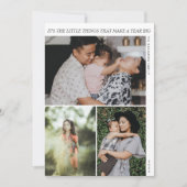 小さなものモダンのミニマル新年 シーズンカード (正面)