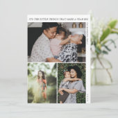 小さなものモダンのミニマル新年 シーズンカード (スタンド正面)