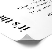 小さなもの結婚のバスルーム ポスター (角)