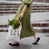 小さなもの美しいを見つけるデイジー野花 トートバッグ