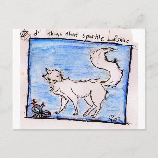 小さなもの8.輝き輝くもの シーズンポストカード (正面)