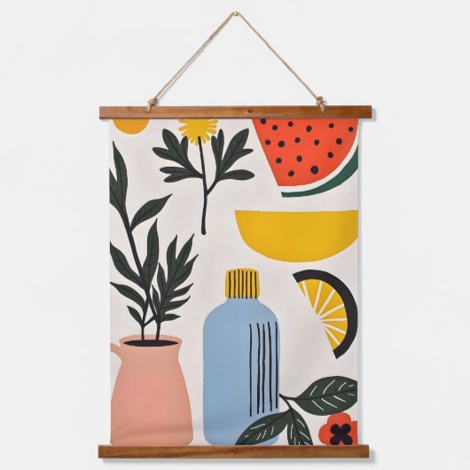 小さなもの 吊り下げ型タペストリー (正面)