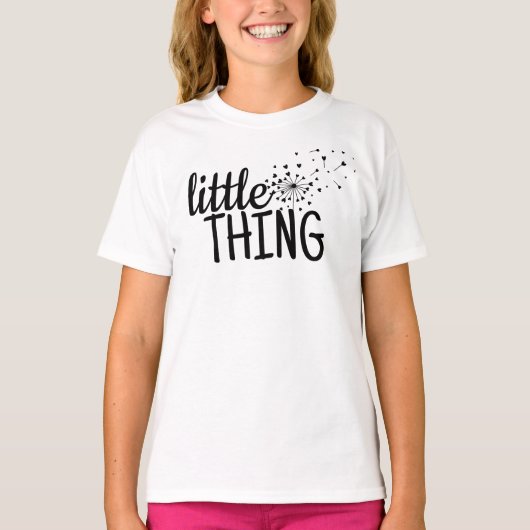 小さなものDandelionハートママ子供服 Tシャツ (正面)