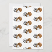 小さなアスリートがやってくる！ベビーシャワーの招待状 招待状 (裏面)