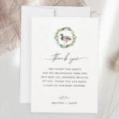 小さなアヒルのマラードアヒル赤ちゃんシャワー サンキューカード