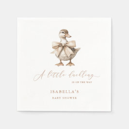 小さなアヒルの赤ちゃんシャワー スタンダードカクテルナプキン