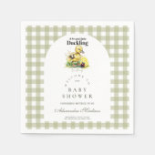 小さなアヒルの赤ちゃんシャワー スタンダードカクテルナプキン (正面)