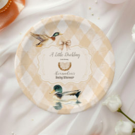 小さなアヒルの赤ちゃんシャワー ペーパープレート