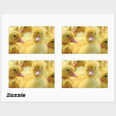 小さなアヒル 長方形シール (シート)