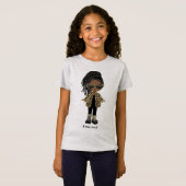 小さなアフリカ系アメリカ人の女の子 Tシャツ (正面フル)