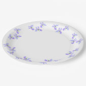 小さなアヤメの花 ペーパープレート (アングル)