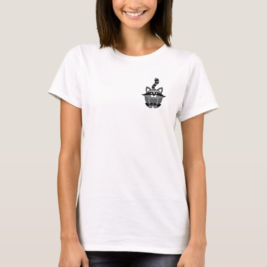 小さなアライグマ Tシャツ (正面)