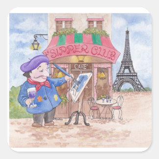 小さなアーティスフランスのト スクエアシール